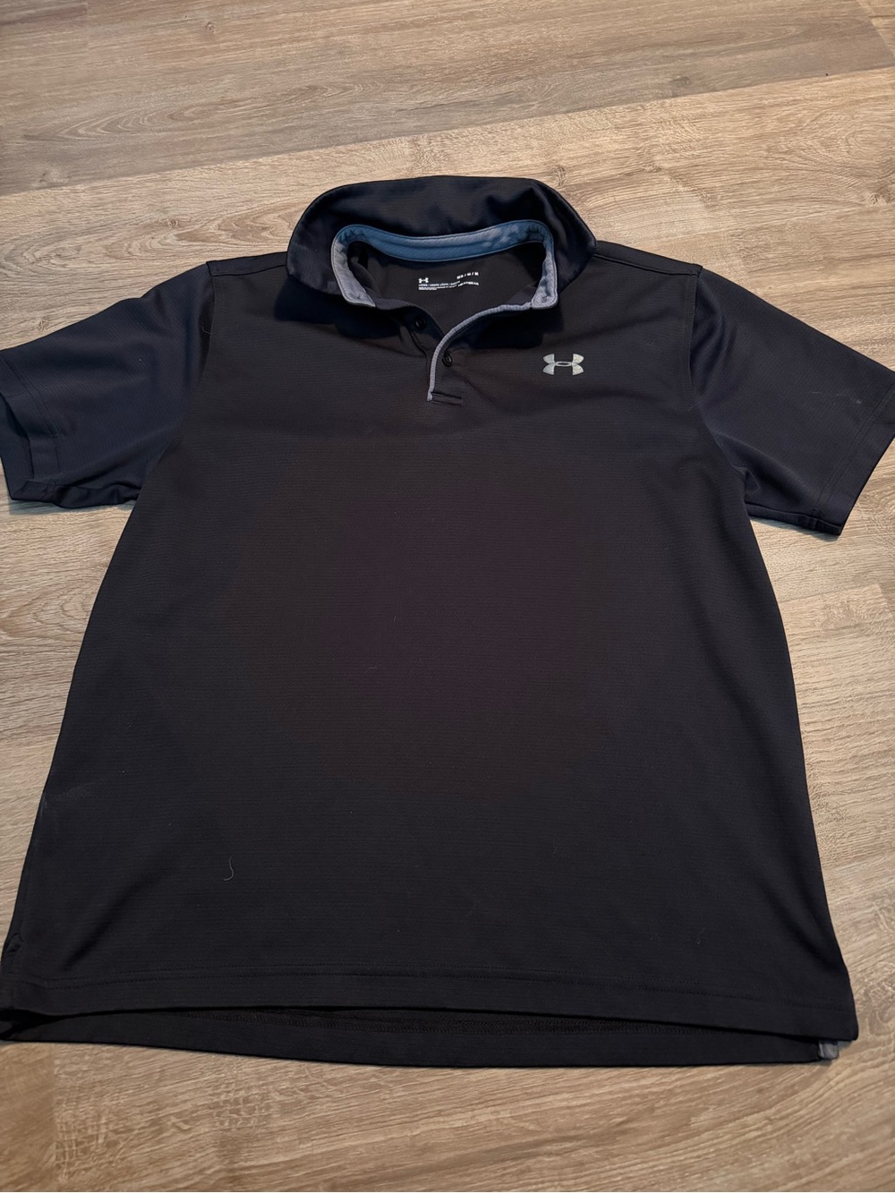Under Armour Men’s Black Polo with Gray Logo
